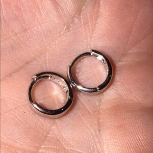 Elegant Silver Hoop Earrings